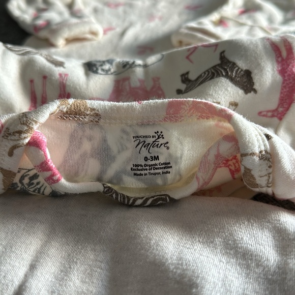 Touched by Nature, Set of 5 long-sleeve onesies, 100% organic cotton, 0-3 months - Picture 7 of 8